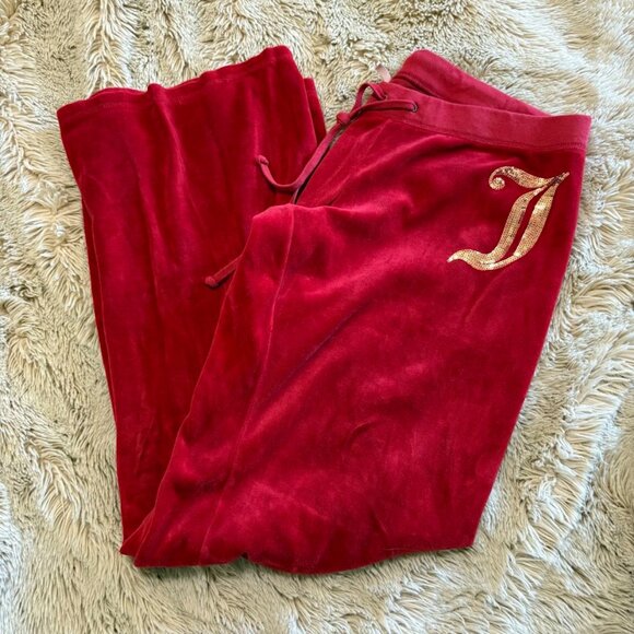 Juicy Couture Velour Trackpants XL - Picture 1 of 4